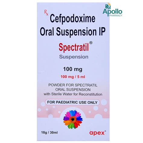 Spectratil 100 mg Syrup | Uses, Side Effects, Price | Apollo Pharmacy
