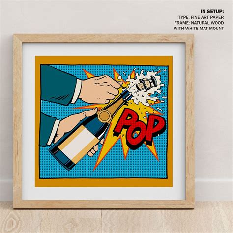 Buy P O P Drink Pop Art Painting & Art Print Online India at Best Price ...