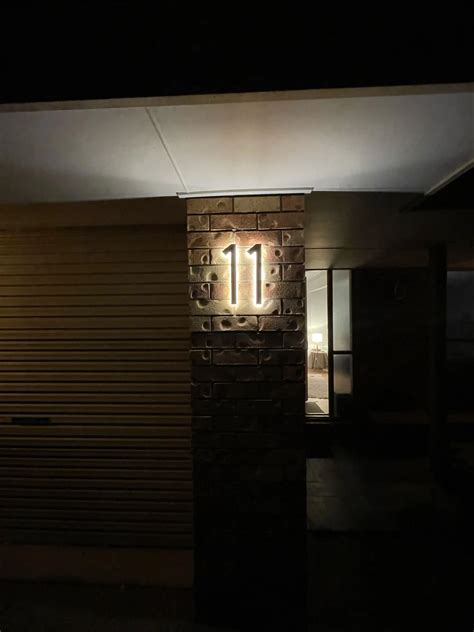 Image result for Backlit House Numbers LED