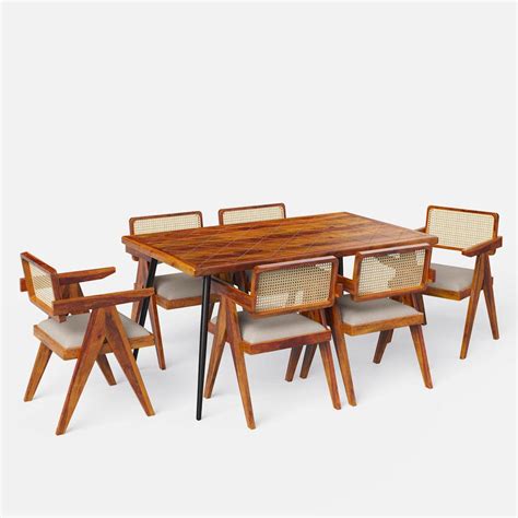 Shelly Pierre Dining Set - 2,4 & 6 Seater/ All sizes | Crafts Mill ...