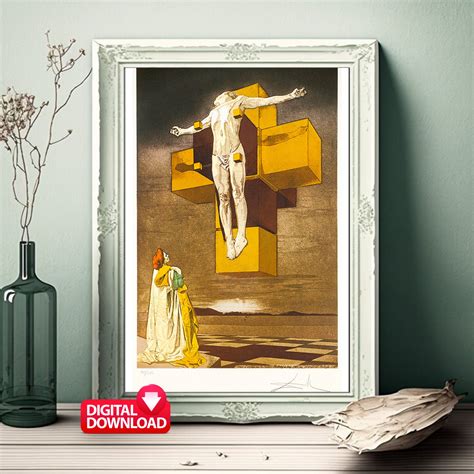 Salvador Dali Crucifixion Art Print: Corpus Hypercubicus (digital ...