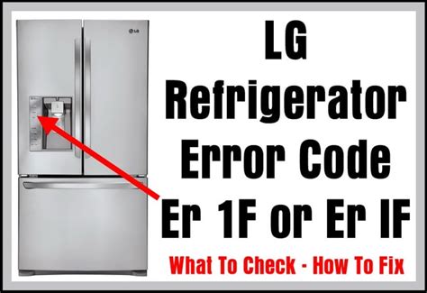 LG Inverter Refrigerator Error Code 的图像结果