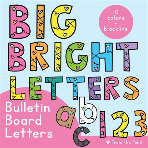 Bulletin board letters for the classroom - just print and display ...