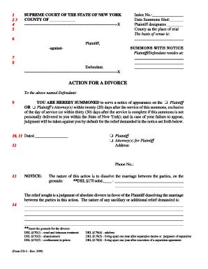 Summons With Notice - Fill and Sign Printable Template Online