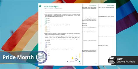 LGBTQ+ Quiz Questions | Secondary RSE | Twinkl Beyond