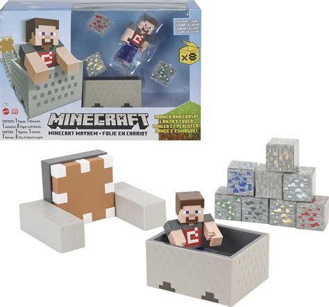 Mattel Minecraft Minecart Mayhem Playset with Steve Figure India | Ubuy