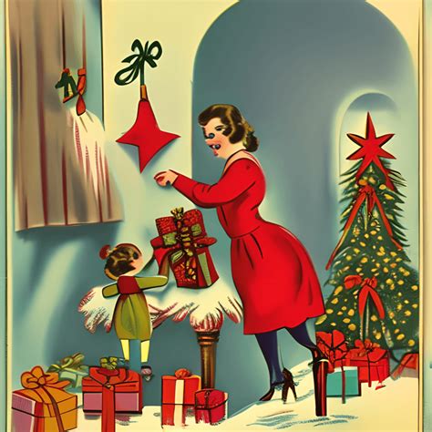 Vintage Christmas Illustration · Creative Fabrica