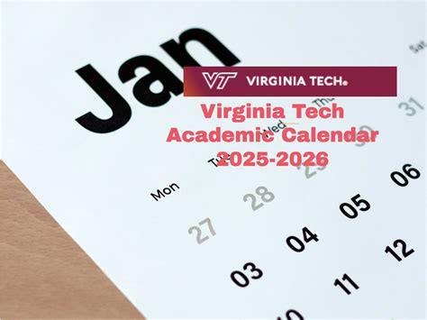 Virginia Tech Academic Calendar 2025-2026 - 2025 Calendar Printable