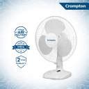 Crompton High Flo Wave Plus 400 mm Silent Operation 3 Blade Table Fan ...