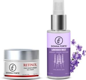 Donna Forte Lavender Mist Hyaluronic Face Toner + Retinol Face ...