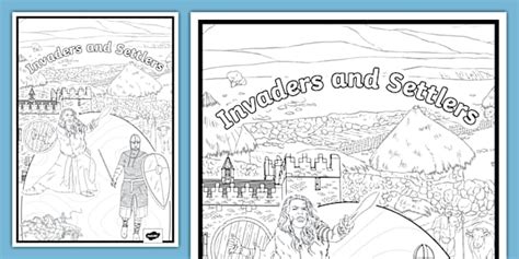Invaders and Settlers Book Cover - History - KS2 - Twinkl