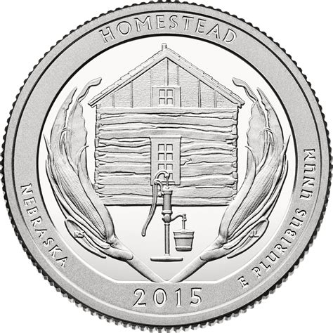 Quarter Dollar 2015 Homestead National Monument of America, Coin from ...