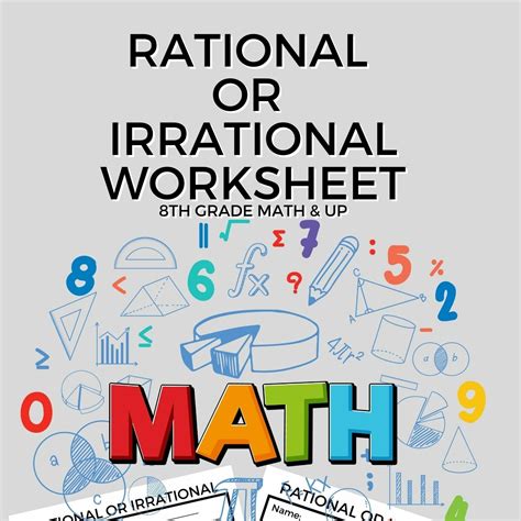 rational numbers and irrational numbers worksheet
