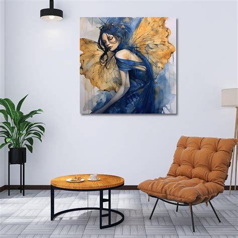 Premium Butterfly Woman Canvas Wall Paintings – All India Decor