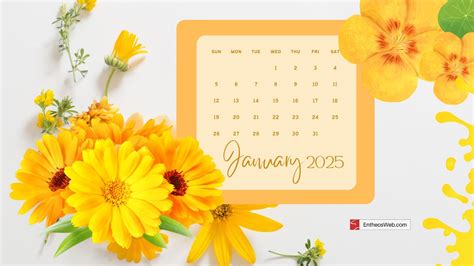 2025 January Calendar Wallpaper Desktop Wallpaper Hd Images - James B ...