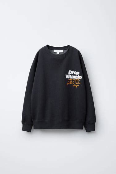 BANANA PRINT SWEATSHIRT - Dark anthracite | ZARA India