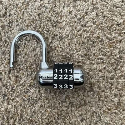 Image result for Master Lock Combination Lock Reset