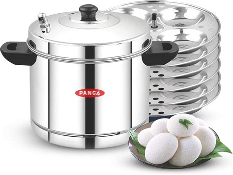 Pigeon Classic Stainless Steel Idli Cooker with Whistle Indicator ...