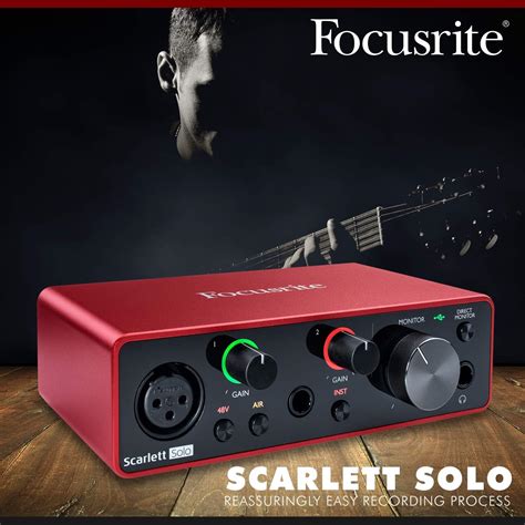 Buy Focusrite Scarlett Solo USB Audio Interface (3rd Generation ...