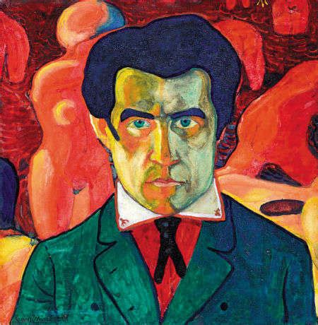 《复杂的预感：黄色衬衫中的半个身影》卡西米尔·马列维奇(Kazimir Malevich)高清作品欣赏_卡西米尔·马列维奇作品_卡西米尔·马 ...
