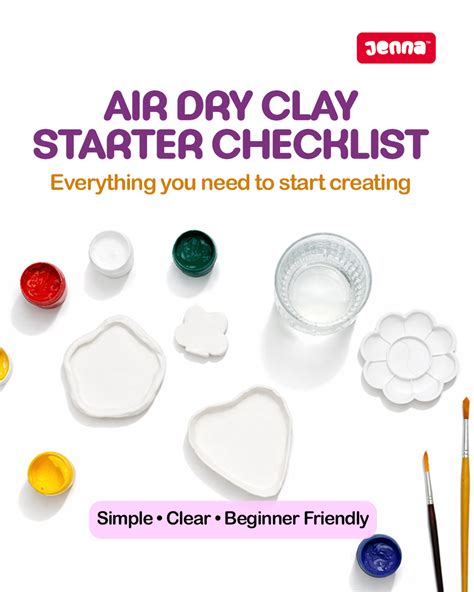 Air Dry Clay Starter Checklist (Complete Beginner Guide) – Jenna Clays ...