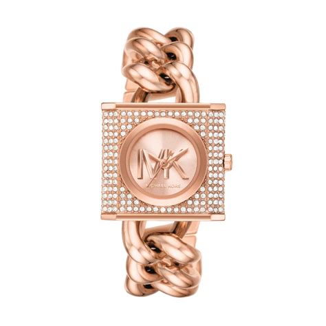 Michael Kors Mk Chain Lock Rose Gold Watch Mk4827 | Desertcart INDIA