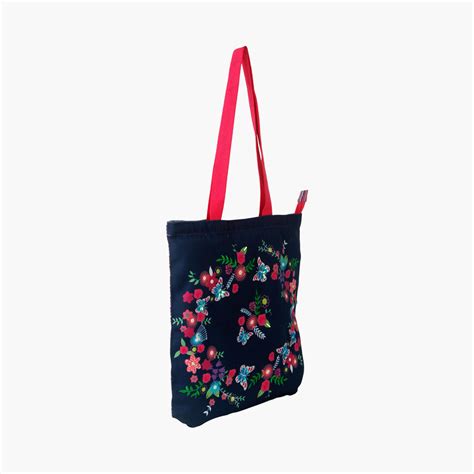 Buy PINAKEN Butterfly Bloom Multicolour Printed Tote Bag from Pinaken ...