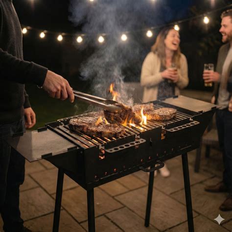 Free Standing Metal BBQ Griller – oliveandgray