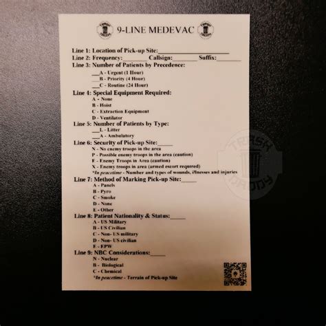 Glow in the dark 9 Line Medevac - That Trash Daddy