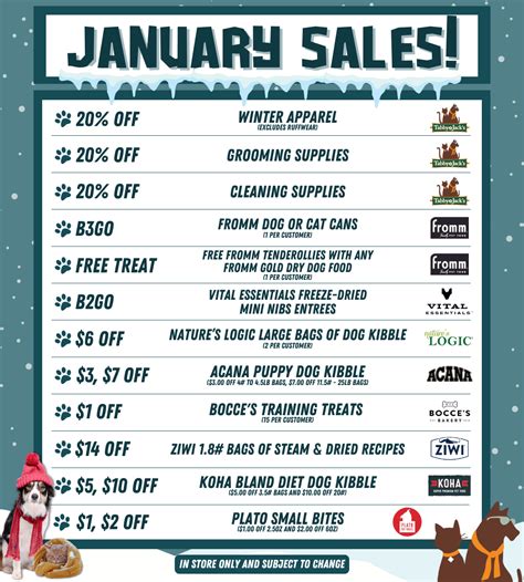 Monthly Sales and Events - Tabby & Jack's Pet Supplies and Grooming
