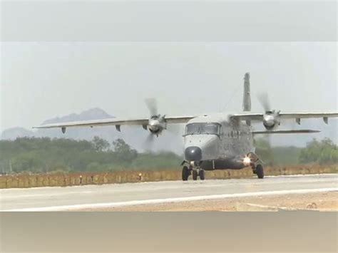 IAF warplanes conduct trial run on highway airstrip in Andhra's Baptla