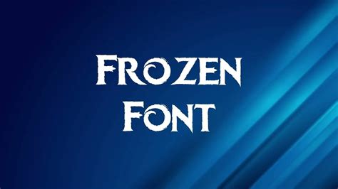 Frozen Font Free Download