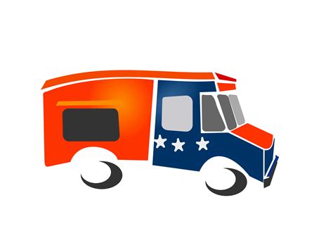 Hit the Road with Our Collection of Food Truck Cliparts