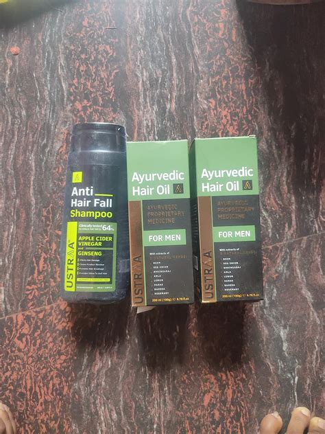 Buy Ustraa Ayurvedic Hair Oil - 200ml (Set of 2) & Anti Hair Fall ...