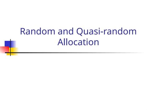 Image result for Random Allocation