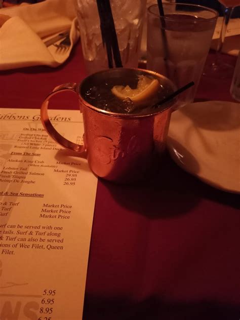 Menu at Jack Gibbons Gardens steakhouse, Oak Forest