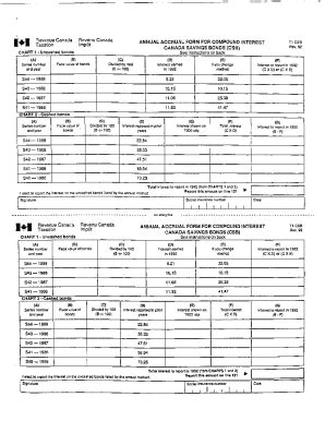 Fillable Online 5008-CSB Compound interest Canada savings bonds (CSB ...