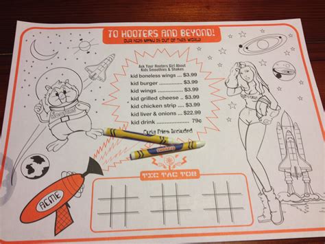 Hooters has a kids menu? : r/ThisIsAThing