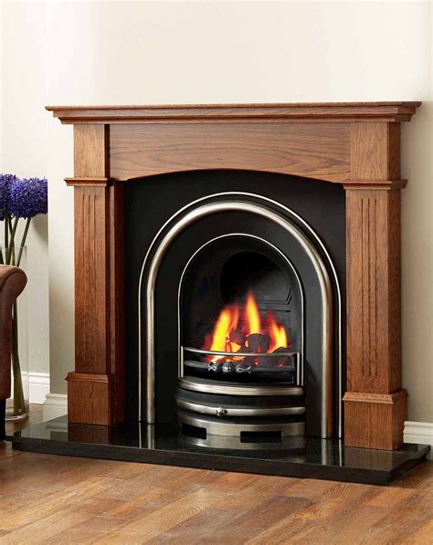 Peerless Fireplace Surround Kits Open Storage Shelves