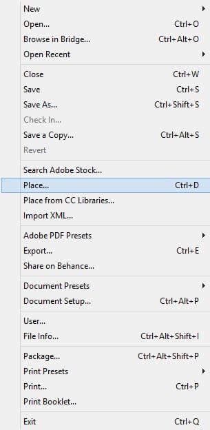 Image result for How to Insert Picture in InDesign File