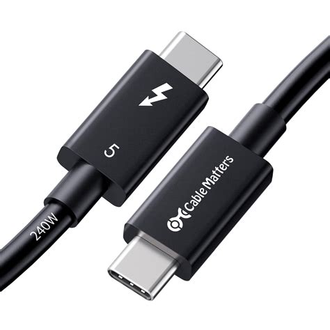 Cable Matters [Certificado Intel] Cable Thunderbolt 5 de 80 Gbps con ...
