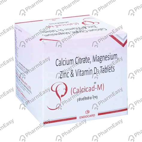 Calcicad M Strip Of 15 Tablets: Uses, Side Effects, Price & Dosage ...