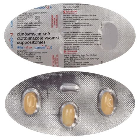 Candid-CL - Strip of 3 Vaginal Suppositories : Amazon.in: Fashion