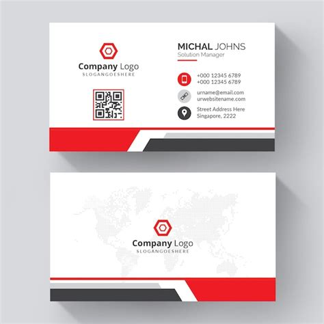 Clean and blue business card template | Free Vector