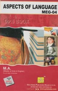 IGNOU MEG-4 Aspects Of Language - Reference Book Including Solved ...