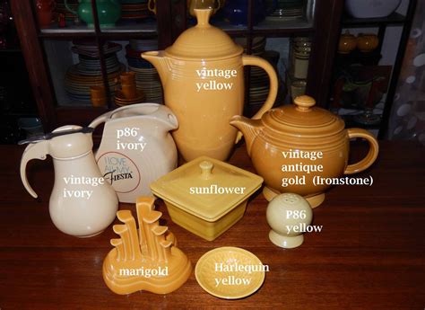 Yellows | Fiesta dinnerware, Fiesta ware colors, Fiestaware