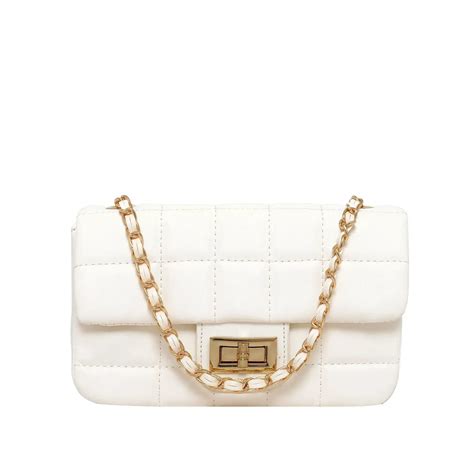 Buy Maddie Cube Mini White Shoulder Bag | Lino Perros