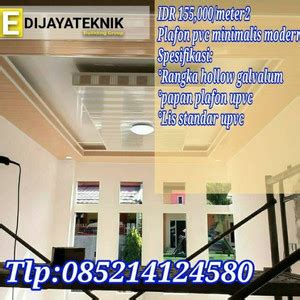Jual Pemasangan plafon gypsum dan plafon pvc minimalis modern Limited ...
