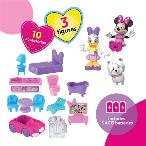Buy Just Play Disney Junior Minnie Mouse Ultimate Mansion Playset, Kids ...