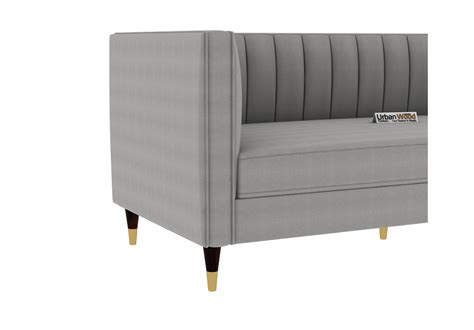 Buy Abro 3 Seater Fabric Sofa (Cotton, Steel Gray) Online in India ...